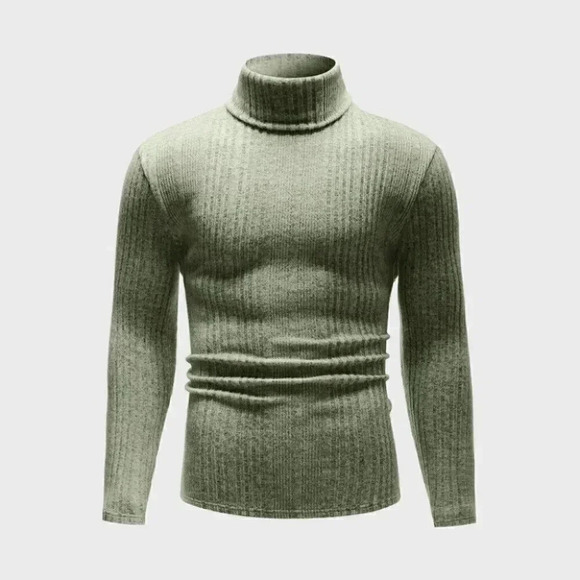 Green Mens Knit Shirt - Picture 1 of 4